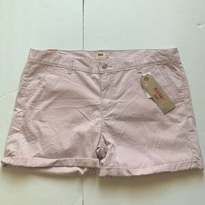 Levi’s Classic Hemmed Shorts Mid Rise Size 18 Waist 33 Purple NWT